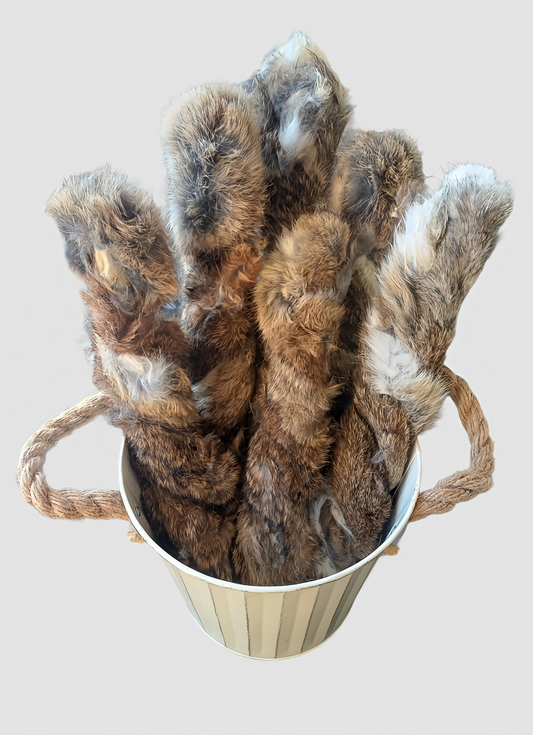 Rabbit Skin Twists with Fur